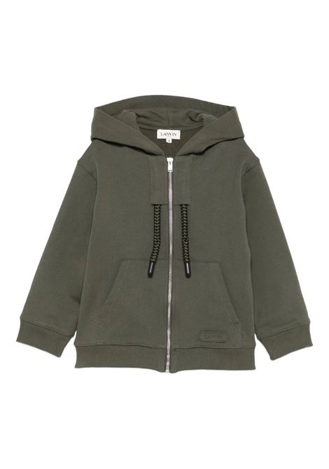 Felpa con cappuccio e zip LANVIN KIDS | N30314665
